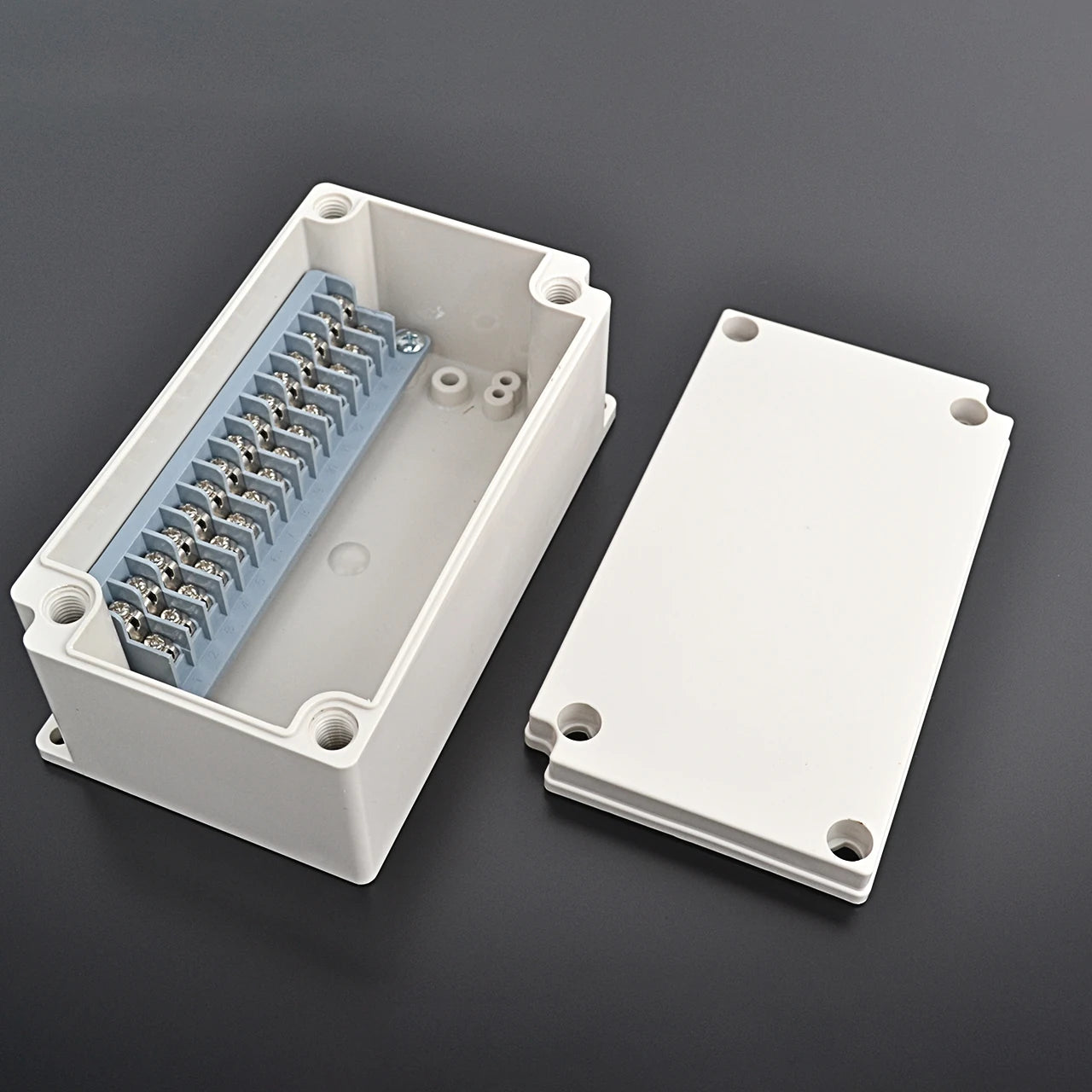 TJ-15P-S ABS Plastic IP66 Waterproof Electrical Junction Box Enclosure Terminal Block Boxs Control Panel Enclosure