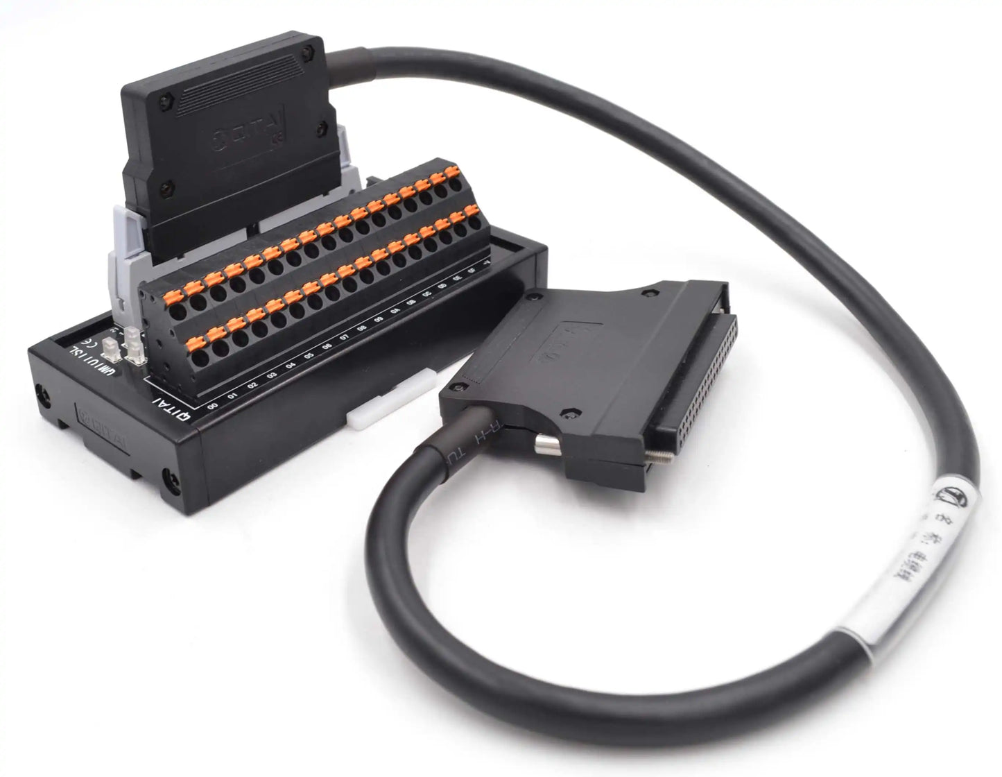 QX800 10P-50P MIL Connector Headers & Wire Housings AWG20-28 Cable with Terminal Block 40P FCN Connector