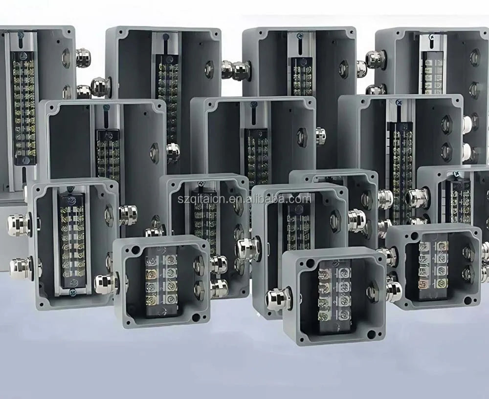 QITAI DA Series Polished Aluminium Alsi12 Electronic Waterproof IP66 Cover Junction Box Wholesale