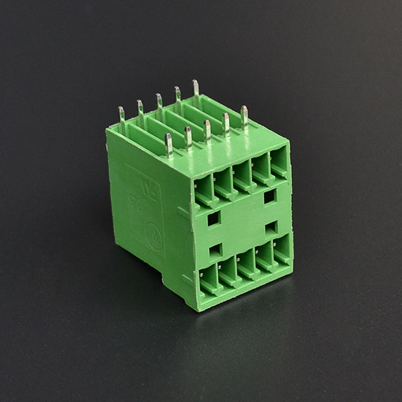 QSD-350R-2X5P Green Simple 5P Male Female PCB Screw Terminal Blocks 3.50mm Pitch with Double-Deck Option