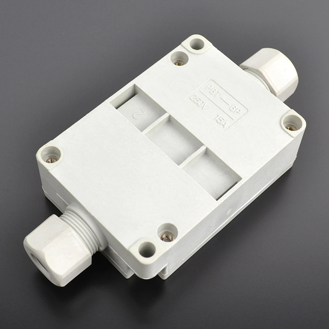 Factory Supply 6P Plastic Junction Boxes with Terminal Blocks