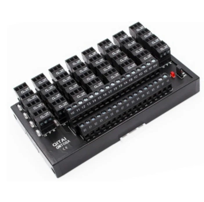 QMT08A 32 Bit Output Terminal Block DC24V 1A PLC Module Connect with LED Light Remote Control