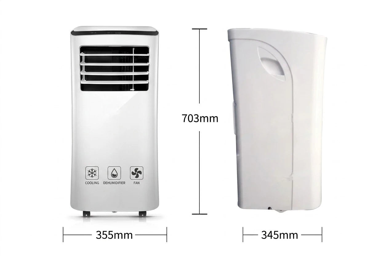 Vertical 1HP Portable Air Conditioning Unit for Home Apartment Cooling Only Mobile Integrated Cooler No Outdoor Unit Required