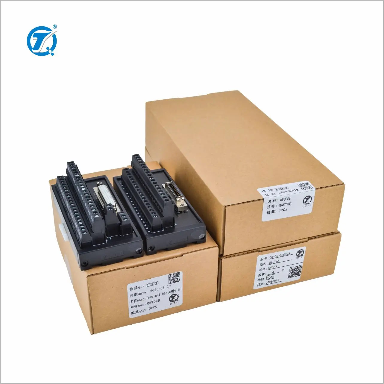 QMT Series Automotive Industrial Multipole Harness Wire Connector Din Rail Screw/Spring Terminal Block Module PLC Connector