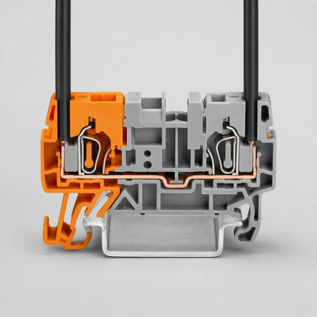 Spring Din Rail Terminal Blocks Collection Cover - QITAI
