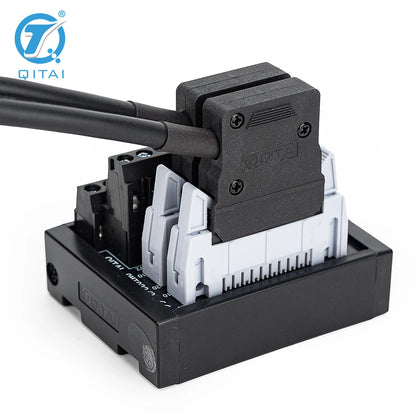 QMT022-2 20-Pin MIL Connector PLC Terminal Station Screw Connection DC24V 1A DIN Rail for Automotive Control Interface