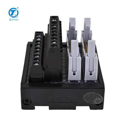 QMT022-2 20-Pin MIL Connector PLC Terminal Station Screw Connection DC24V 1A DIN Rail for Automotive Control Interface