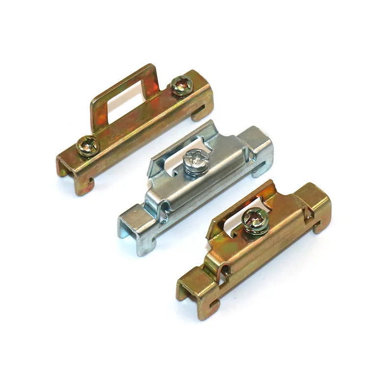 C45 TH-35 Guide Rail Fixing Clips Guide Rail End Caps Retaining Clips for Guide Rails Screw End Stop Din Rail for Fix Terminal