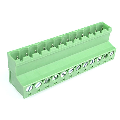 QPS-508-12P 15A 300V PCB Mount Screw Wiring Printed Circuit Board Terminal Strip Block