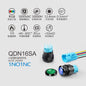 22mm 16 QDN Aluminum ABS Metal Marine Push Button Switches Selector Switch Waterproof IP53 10A 1NO Emergency Stop Start Function