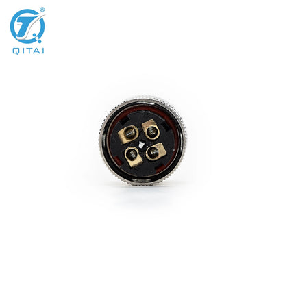 M12-MO4A-2 Power Connectors M12 Male 4Pin Straight Plug A-Coded Screw Connection Unshielded 4 Contacts Connector