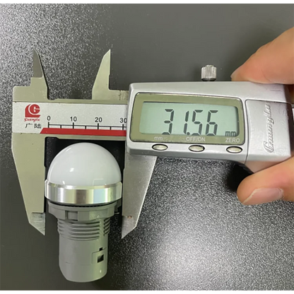 QDN22SA3 30mm Ball Head Metal signal Strong Light Red Green Yellow Bule Emitting LED Power Metal Indicator Light
