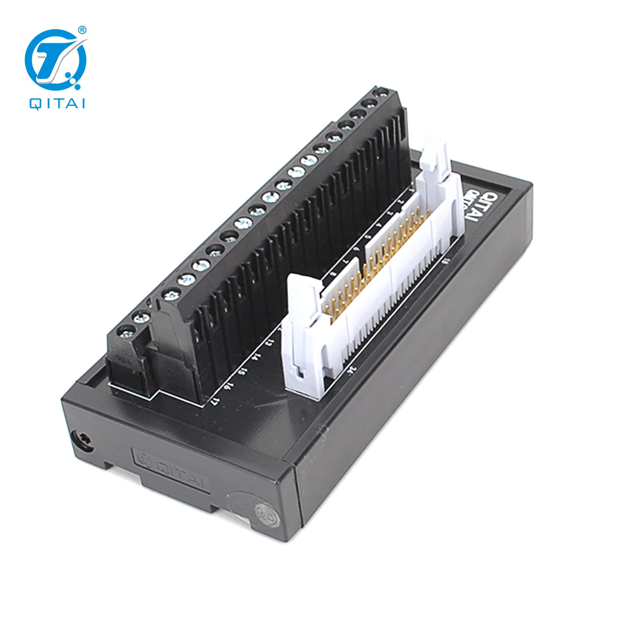 QMT023 34 PIN Input Output European General Use MIL Wire Connector Electric Terminal Block Module PLC Connector