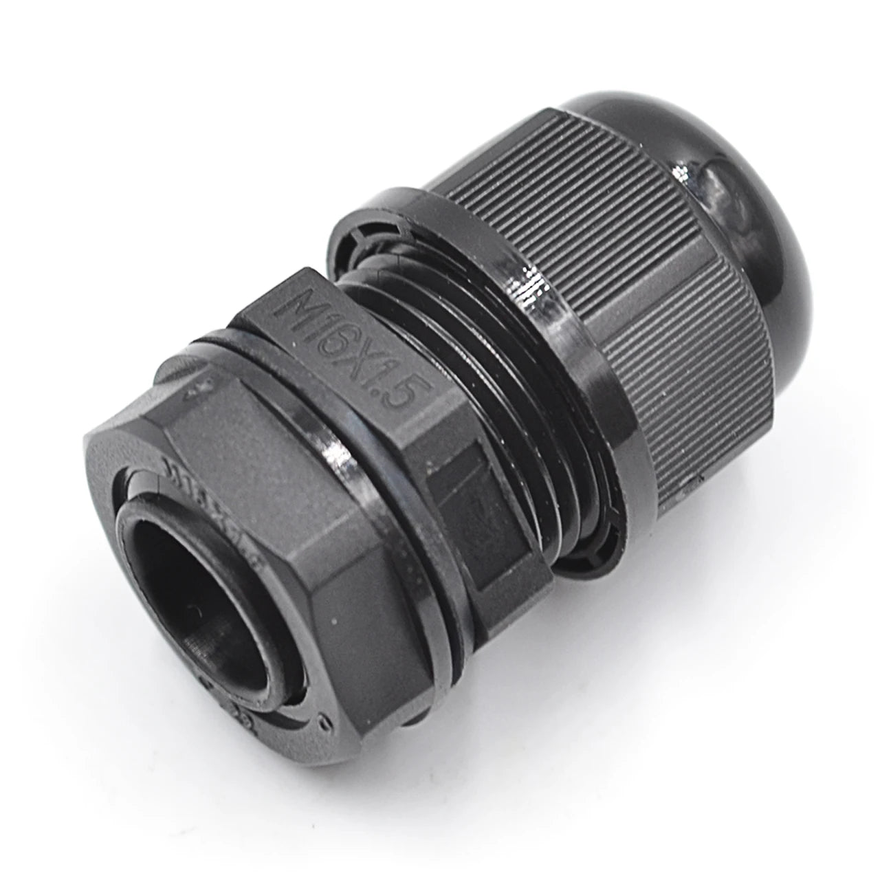 M1608 Industrial Building Medical Plastic Black 8-12AWG DIA Waterproof Nylon Cable Gland