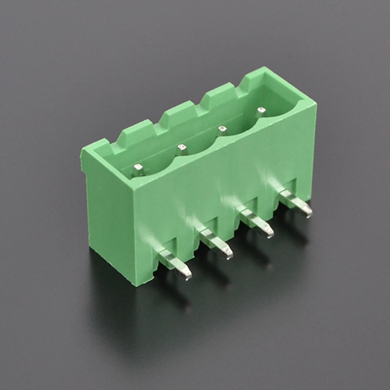 QS-500RC-4P  PCB Terminal Blocks 5.00mm Pitch 4P 300V 15A Green High Strength Screw Connector