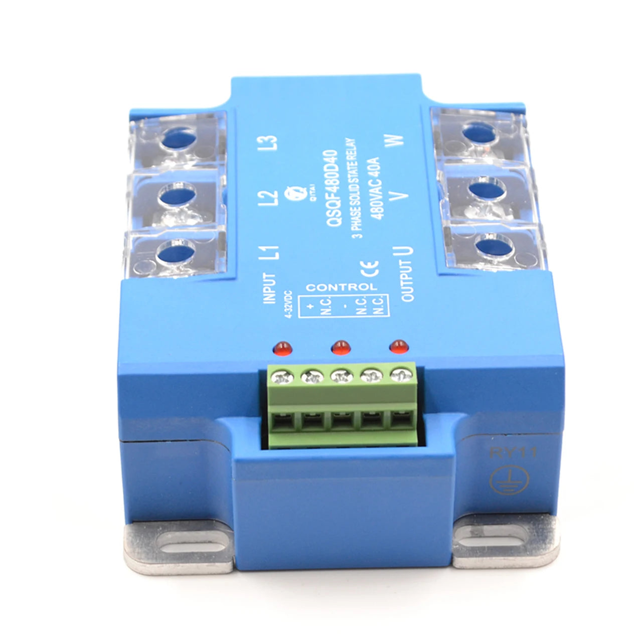 QSQF480D40  AC24-660V 40A Three-Phase Solid State Relay SCR Output SSR Product Panel Mount AC Output SSR Relay