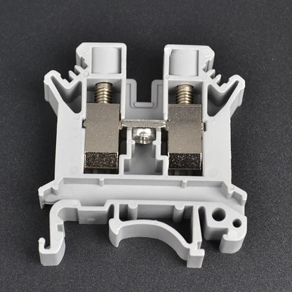 QUKJ-10 Screw DIN Rail Terminal Block wiring detail