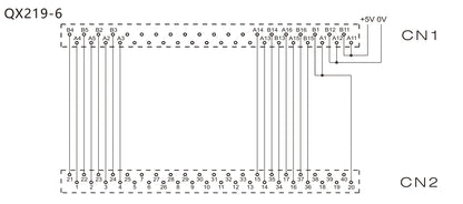 QX219-6  48P/ FCN  40P/MIL Cable PLC I/O Cable Copper Flexible Insulated Wires and Cables  500-10000 mm