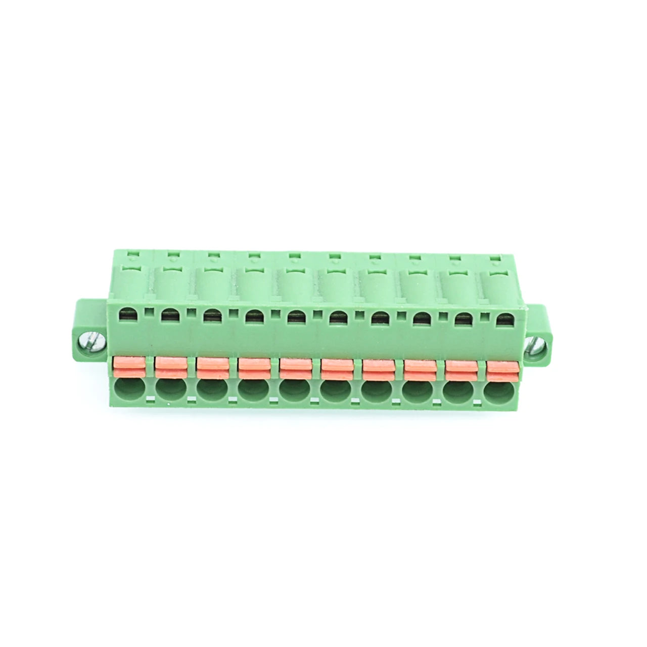 QPL-508F-10P 5.08mm Pitch 10P 300v 15A Green High Strength Spring Wire Strong Shock Resistance Plug PCB Terminal Blocks