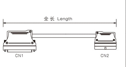 QX219-1 40P FCN Cable PLC I/O Cable Copper Flexible Insulated Wires and Cables  500-10000 mm