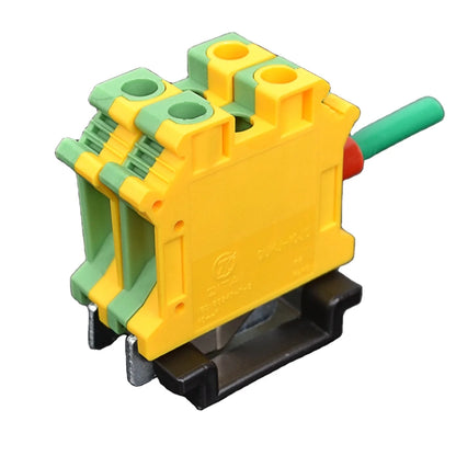 QUKJ-10JD USLKG 10 Earthing Terminal Block Ground Electrical Terminal Din Rail Terminal Block Grounding Terminal Connector
