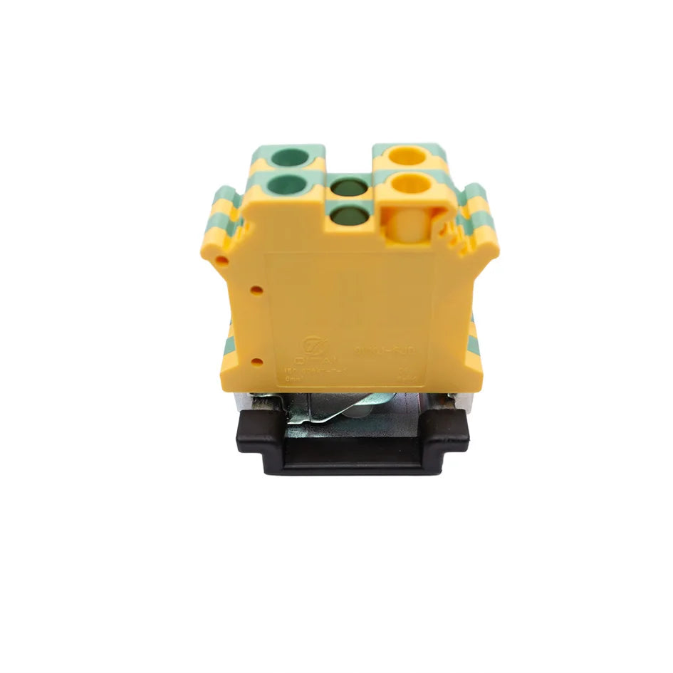 QUKJ-6JD Earth Electrical Terminals Din Rail Screw Include Divider Pieces End Terminal Blocks Terminal Strip