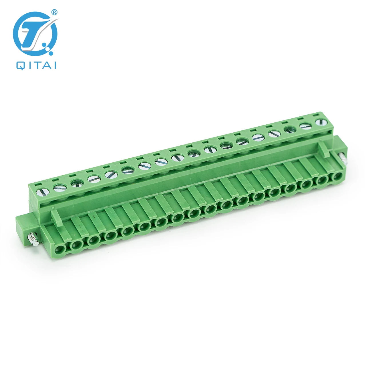 QPS 3.5/3.81/7.62/5.08mm 2-24 Pin Green Screw Spring Pcb Terminal Block Pluggable Male and Female Circuit Board Terminal