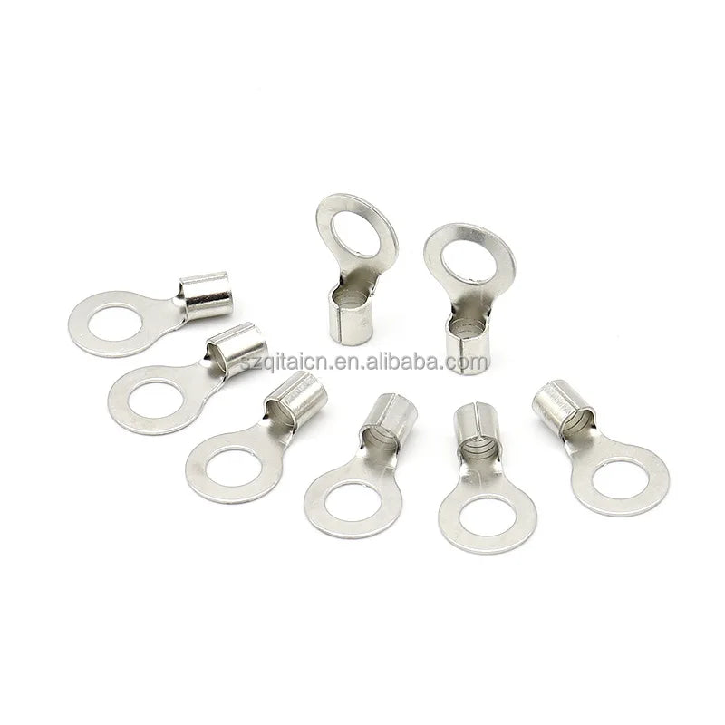 RNB Round Naked Insulated Ring Copper Terminal Lug  Electrical Wire Connector Insulated Crimp Connector