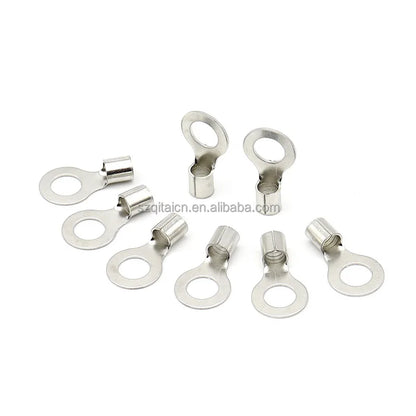 RNB Round Naked Insulated Ring Copper Terminal Lug  Electrical Wire Connector Insulated Crimp Connector
