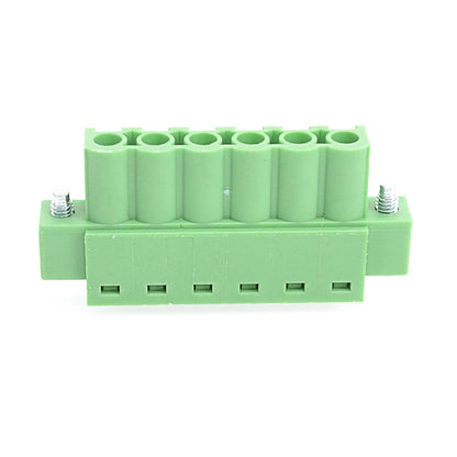 QPV 500 6P PCB 300V 15A 5.0mm Pitch Wire Plug in Terminal Block Connector Male Pluggable Terminal for Industrial Automation