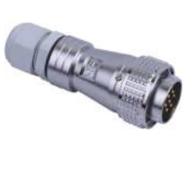 PC24F-10A  PC Pipe Cable Type Backward Installed Plug a 24mm 250V Metal Circular Aviation Connector Waterproof  6/10/12/19 PIN