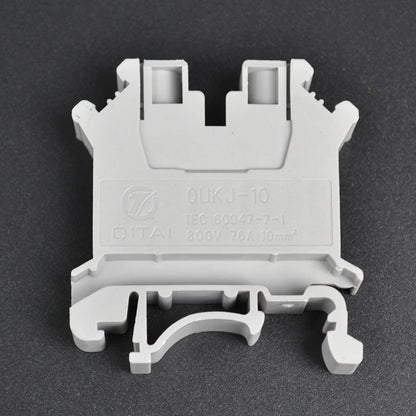 QUKJ-10 Screw DIN Rail Terminal Block side view