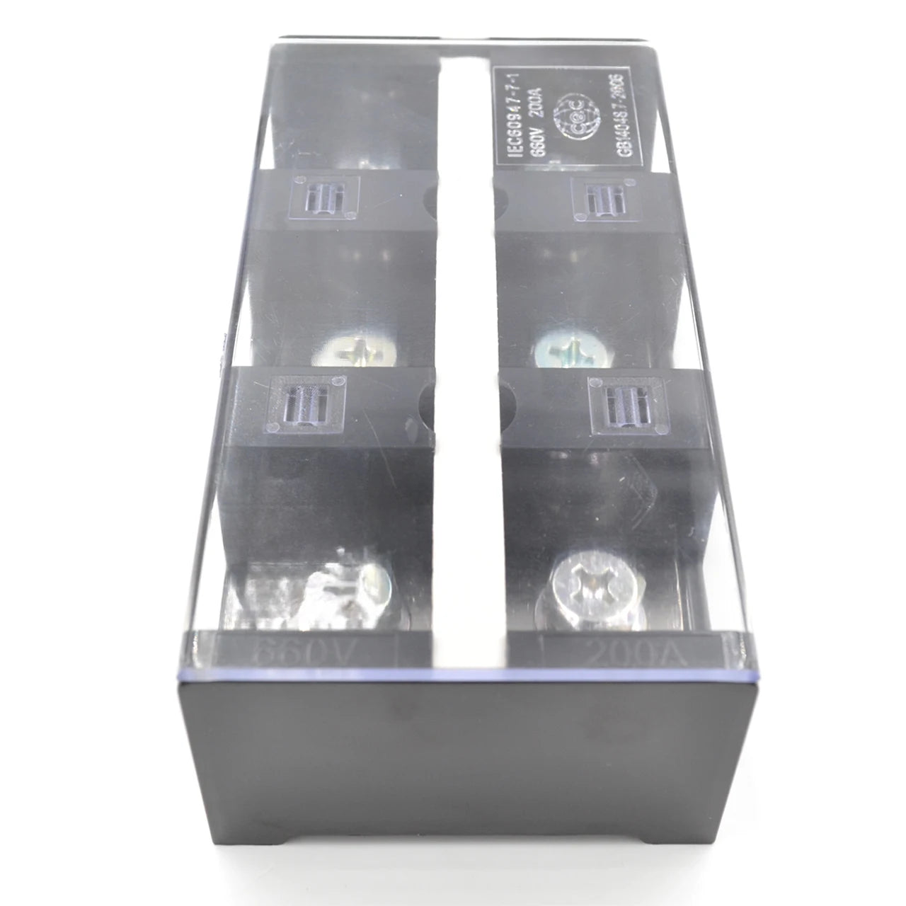 QTB20003 Large Current 3-Pole 192A Screw Terminal Block Durable PC Feed Through Made of Brass and Panel Mounting