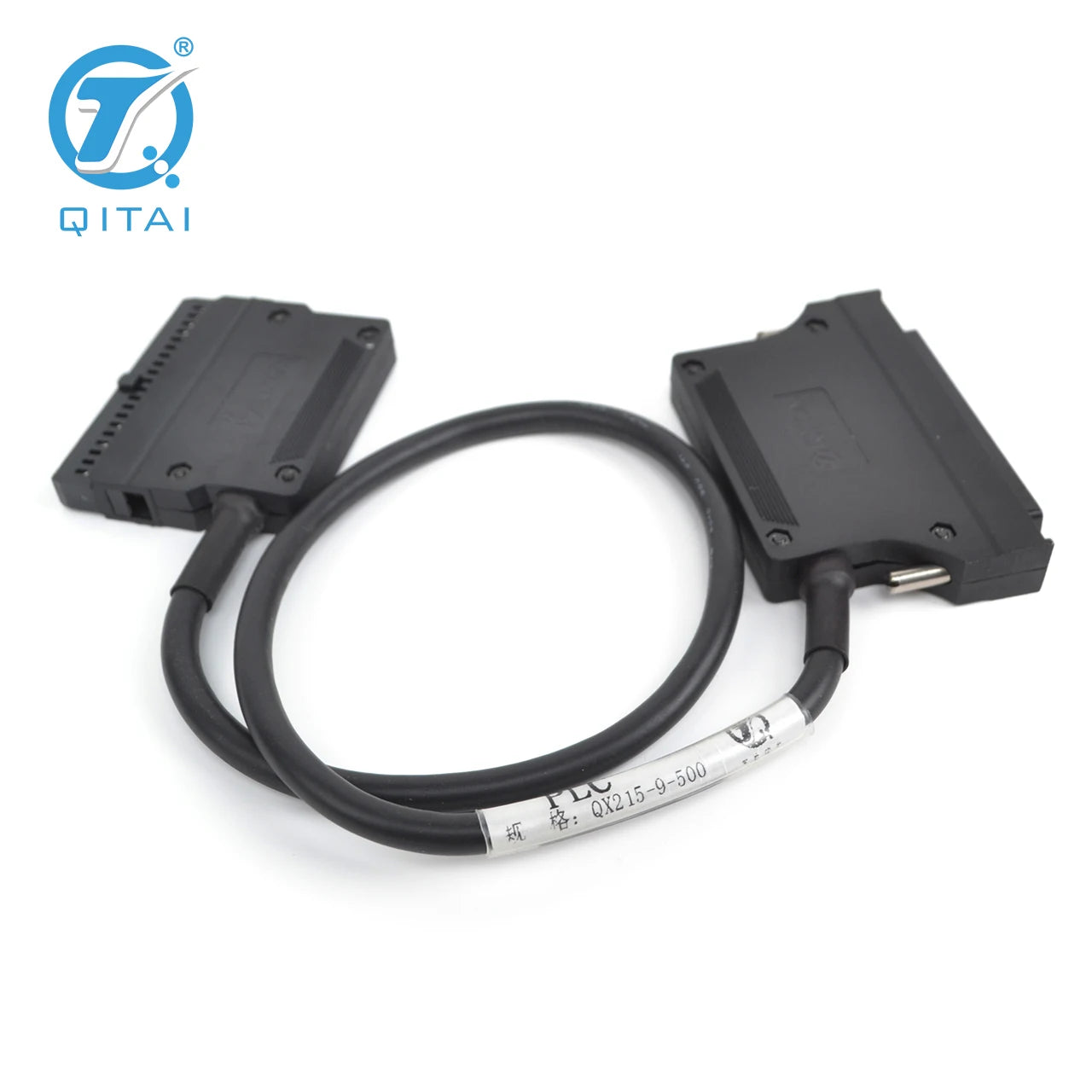 QITAI QX215-9-500 AWG28 4-Conductor Copper MIL Cable CJ1 CJ2 Terminal Block Connection I/O PLC Control