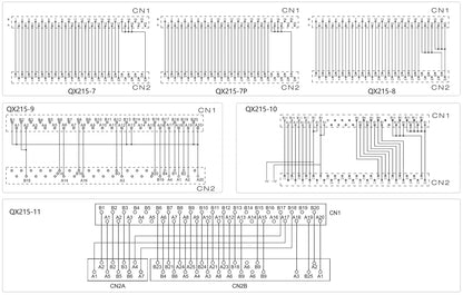 QX215-5-500 QITAI AWG28 4 Conductors Copper MIL Cable CJ1 CJ2 Terminal Block Connection I/O PLC Cable