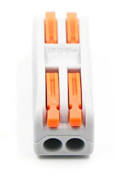 2-Pin Compact Easy Quick Connect Crimp Terminal 250V 32A Copper Splicing Press Wiring Connectors