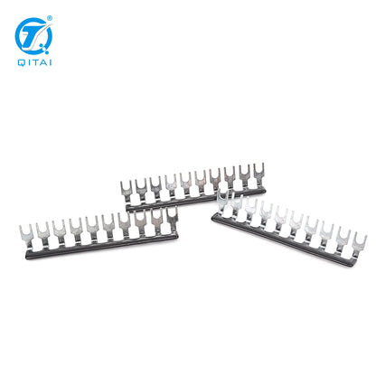 EB 10-8BL 10 Position Terminal Strip Plug-In Bridge Connector Components for Terminal Connection Bar Jumper Strip Blocks