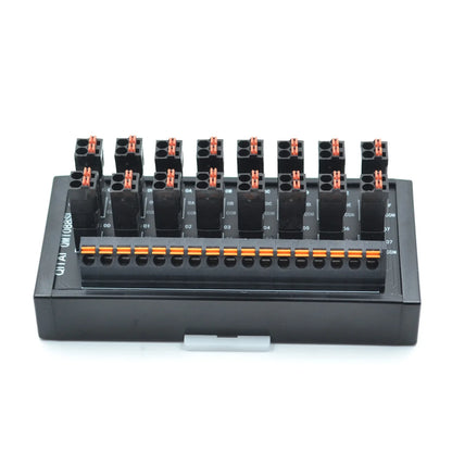 QMT088SL 16-Bit Output Terminal Block DC24V 1A PLC Module with LED Light Remote Control Compatible with DIN Rail