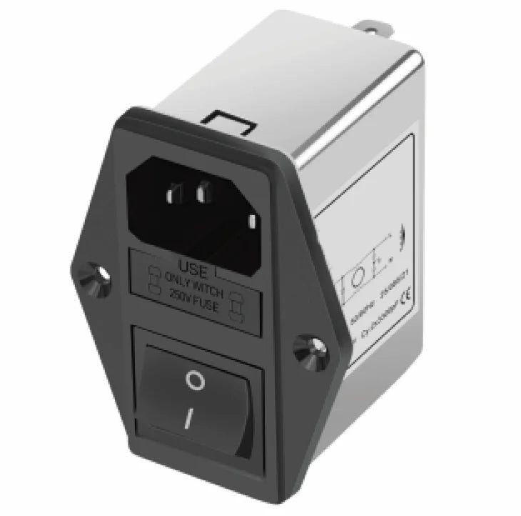 QEMI2-I5 Single-phase AC Power Filter General Purpose IEC Connector Filter 3a 6a 10a Suppressor Power Line Noise Filter Socket