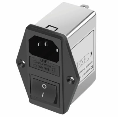 QEMI2-I5 Single-phase AC Power Filter General Purpose IEC Connector Filter 3a 6a 10a Suppressor Power Line Noise Filter Socket