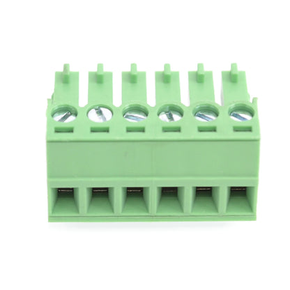 QPV-381-6P 3.81mm Pitch 6P 300V 10A Male Wire Connector Terminators PCB Screw Plug-in Terminal Block