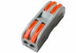 QPCT-2 Series 2/3/4/5 Pin Mini Wire Quick Auto Wiring Lever Electrical Connectors Push in Terminal Blocks for Home Decoration