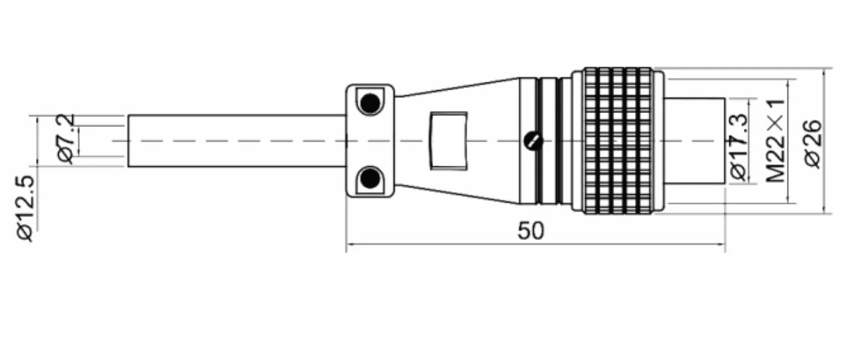 P20F-2A  Cable Type Backward Installed Plug a 250V Metal Circular Aviation Connector Waterproof for Aviation 2-14 PIN