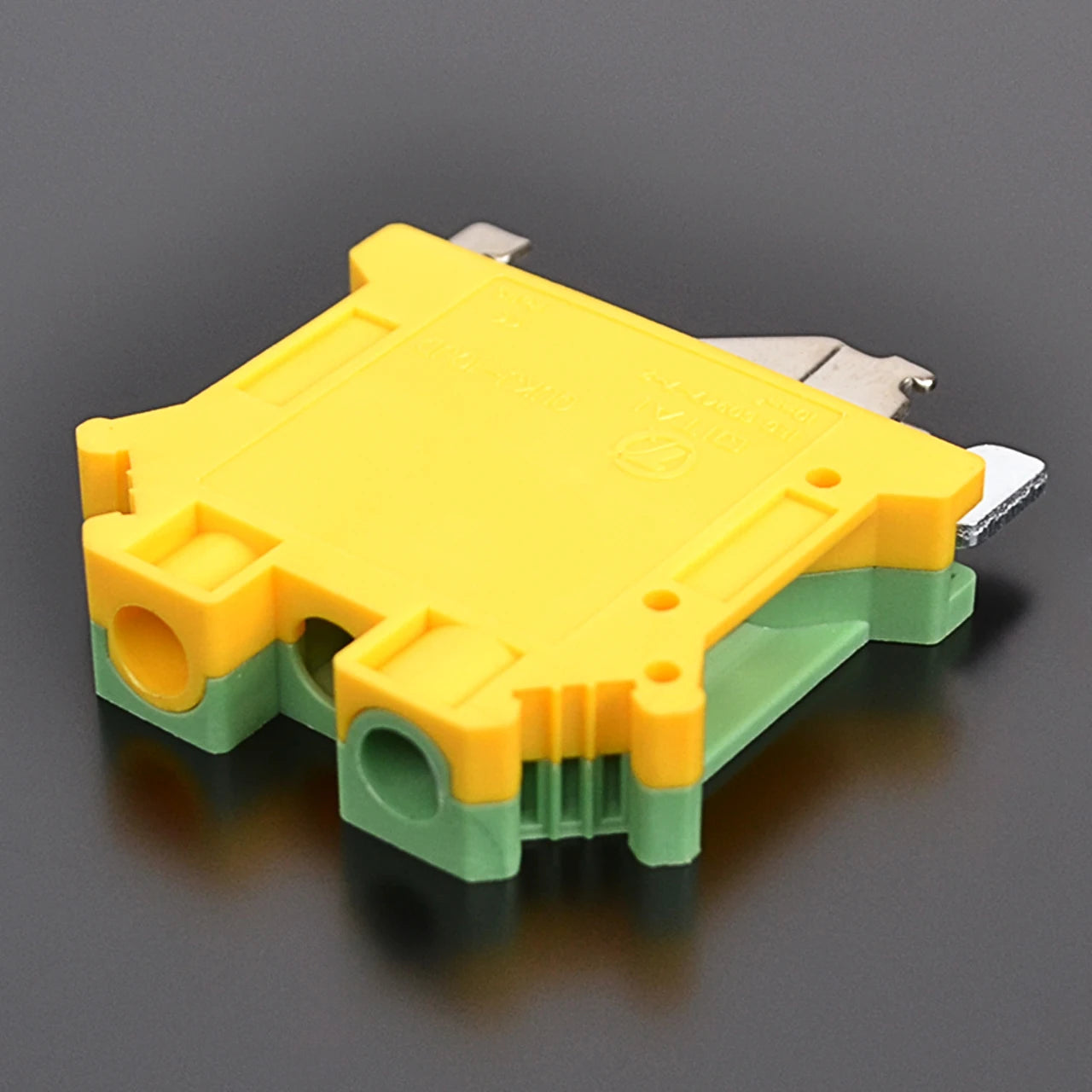 QUKJ-10JD  Earth Din Rail Terminal Block 10 Mm2  Screw Type Ground Terminal Block