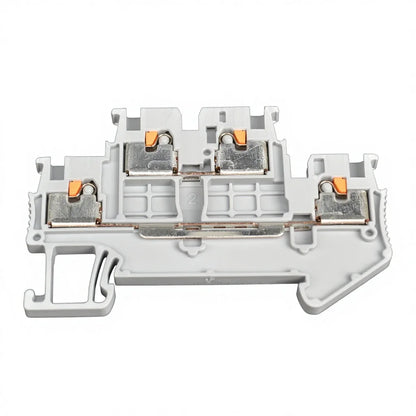 QPT-1.5/2-2 PTTB1,5/S Double Terminal Block 500V 16A Spring Connection 0.14 - 1.5 Mm² Two-layer Din Rail Mounting Terminal Block