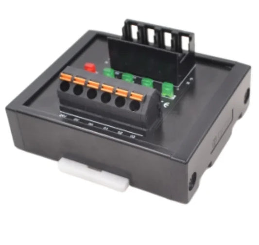 QMT19D E-CON LED Light Din Rail Terminal Station with Push-In Connection and PNP/NPN Input Output Block