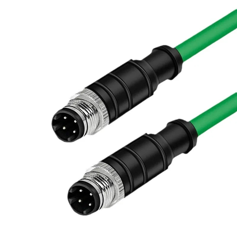 QXPN-M12M04RJ45S Custom IO Bus PLC Control  Digital Communication Cable 4Pin to RJ45 Cables