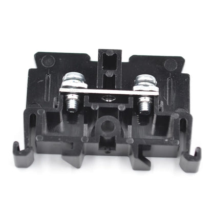 QUTD-10 660V 15A 0.75-1.5mm² TBR-10 2-Contacts Din Rail  Cassette Terminal Blocks Brass Conductor Combined Rail Mounted
