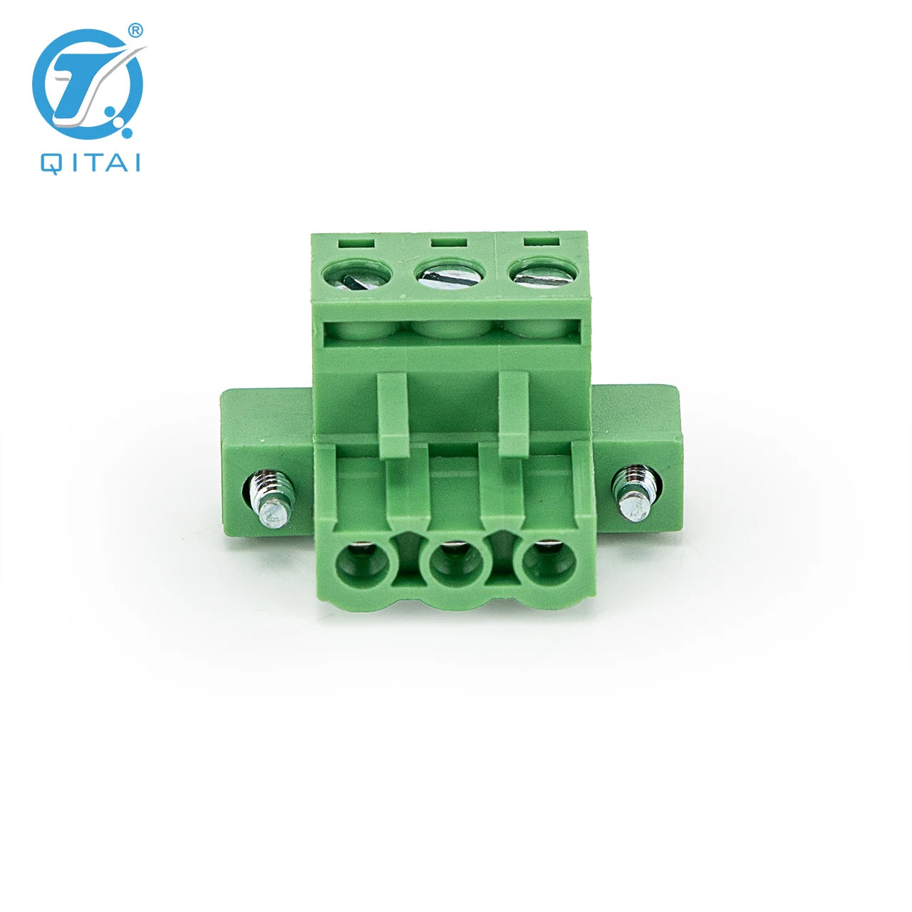 QPV-508F-3P 3-Pole 5.08mm Pitch PCB Mount Screw Terminal Block Connector 2-24P Terminal Blocks for PCB Wiring Printed Circuit