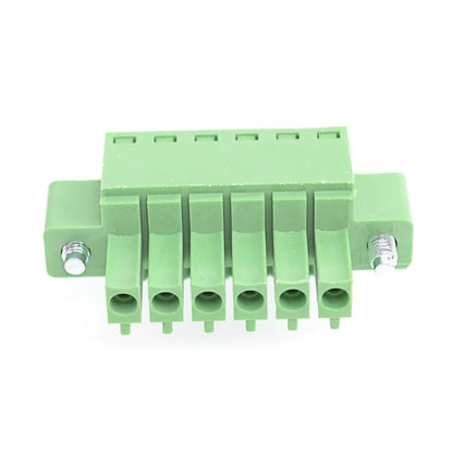 QPV-350F-6P 3.50mm Pitch 6P 300V 10A Male Wire Connector Terminators PCB Screw Plug-in Terminal Block
